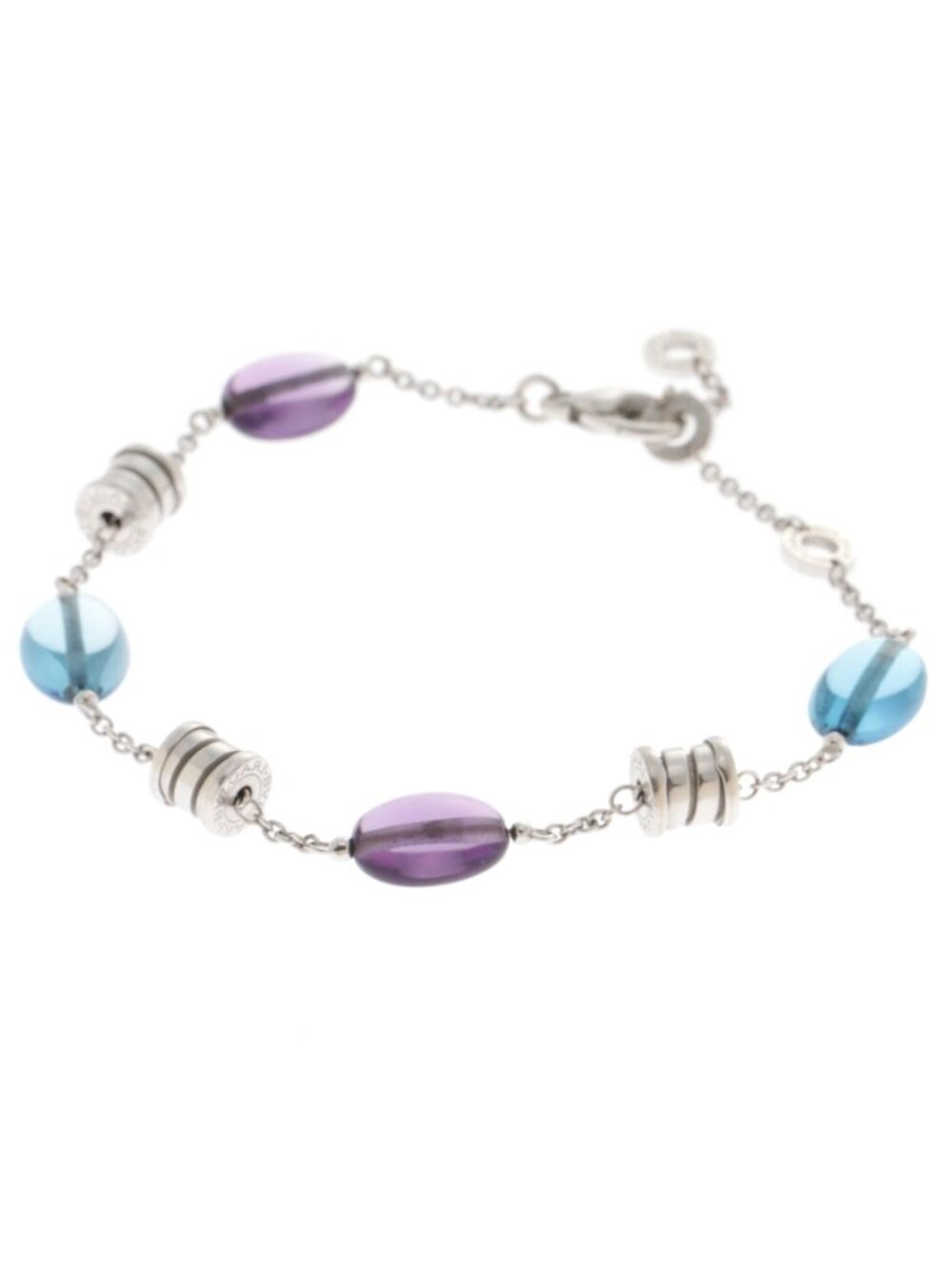 Bvlgari B.zero1 Element Color Stone BL WG AM Blt Bracelet 18k White Gold 18k